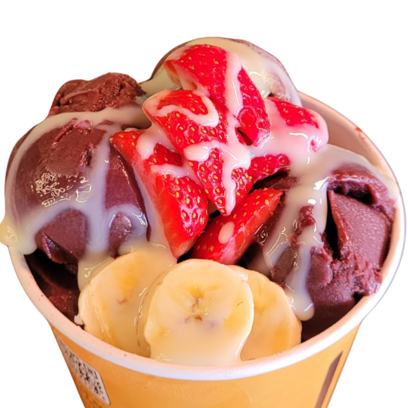 Escolha um sabor de açaí ou sorvete super cremosos e adicione 3 complementos por nossa conta! Uma combinação perfeita para quem ama variar nos sabores e montar do seu jeito refrescante, cremosa e feita na medida certa pra matar a vontade de um docinho gelado! ️