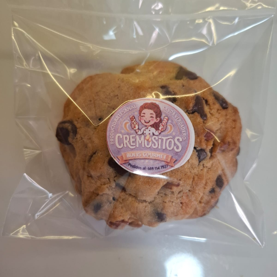 Galleta de chispas de chocolate y nuez