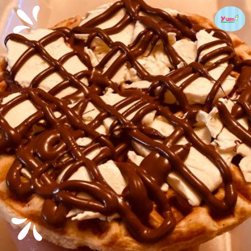 Waffle Nutella y Philadelphia