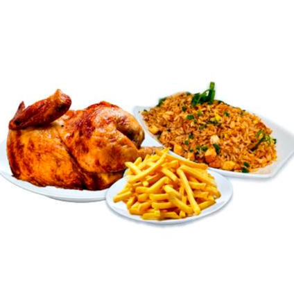 1/2 Pollo a la Brasa y Chaufa