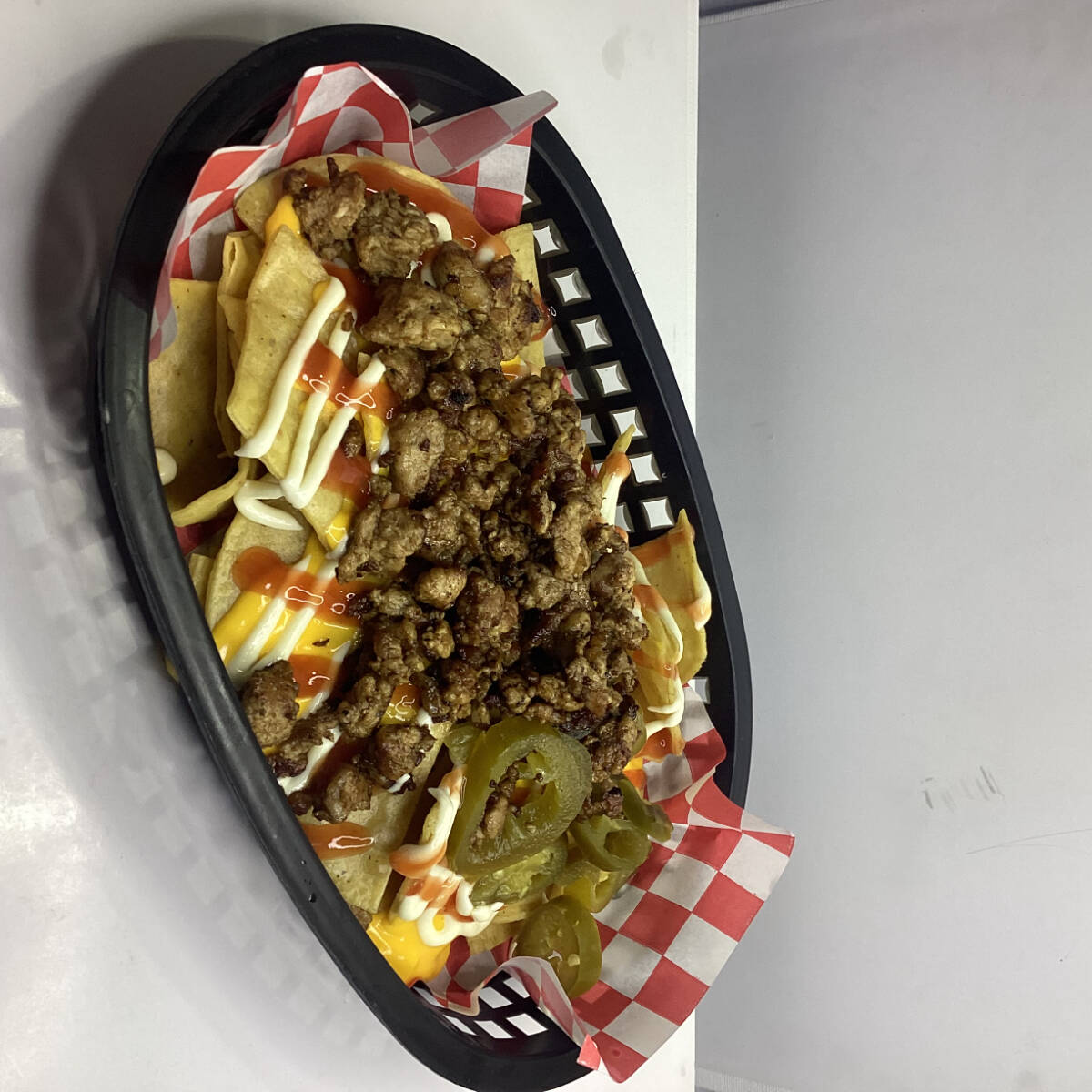 Nachos con asada