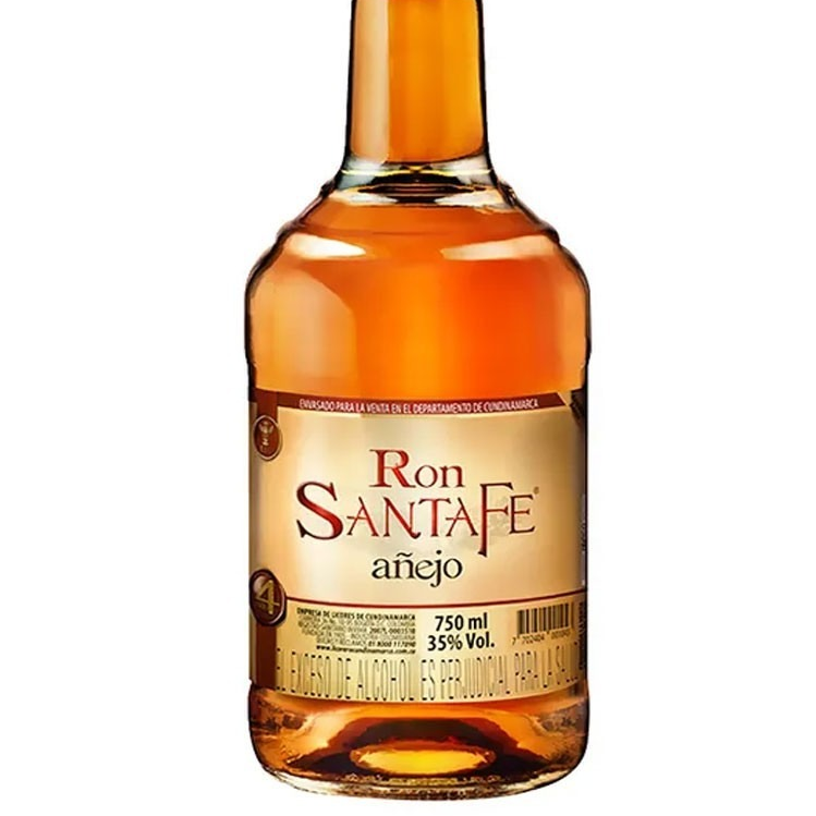Ron santa fe añejo Botella 750 ml