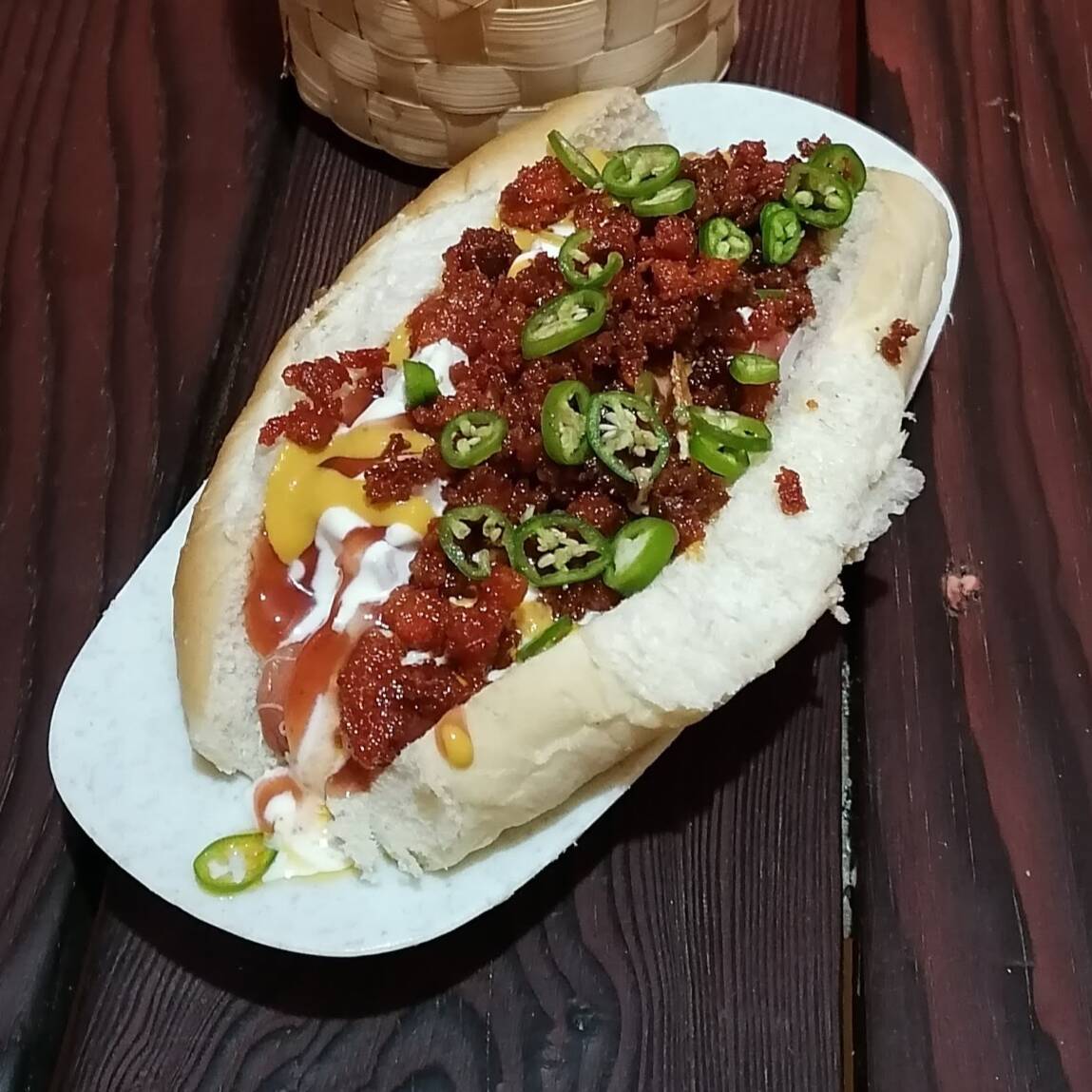 Choridogo Con Queso Oaxaca
