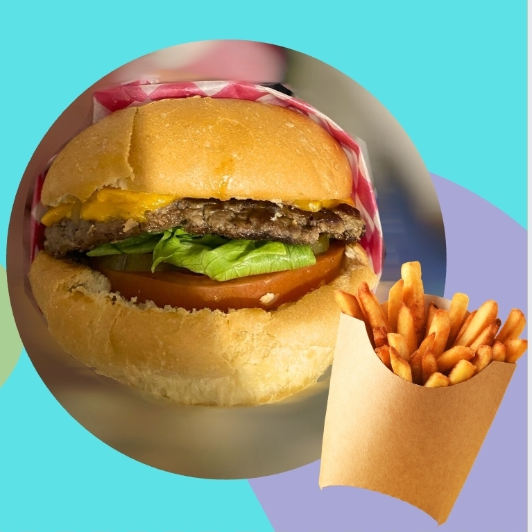 Hamburguesa Clásica Con Papas