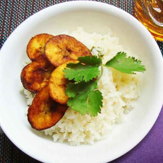 Arroz con Plátano Frito
