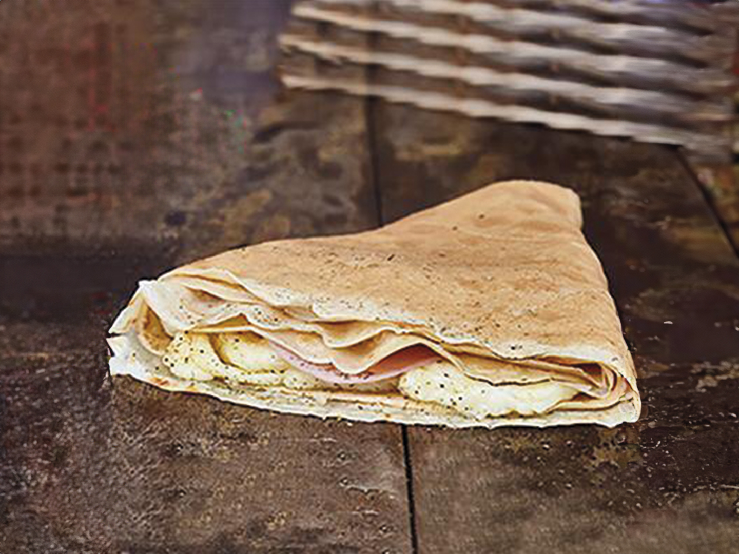 Crepe Con Jamón Y Queso