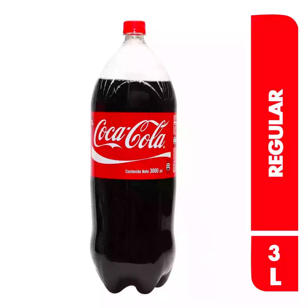 COCA REGULAR 3 LITROS