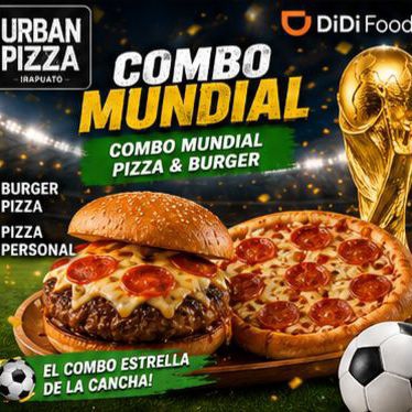 COMBO MUNDIAL PIZZA & BURGER