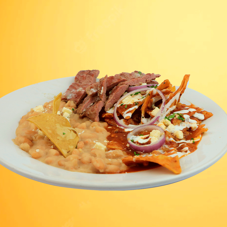 Chilaquiles con Arrachera C