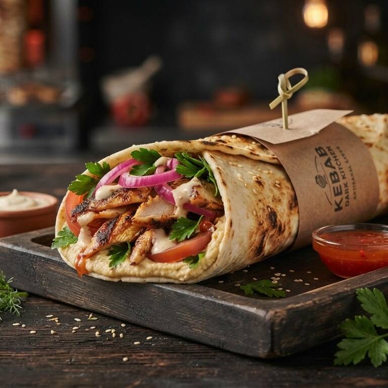 Kebab de pollo