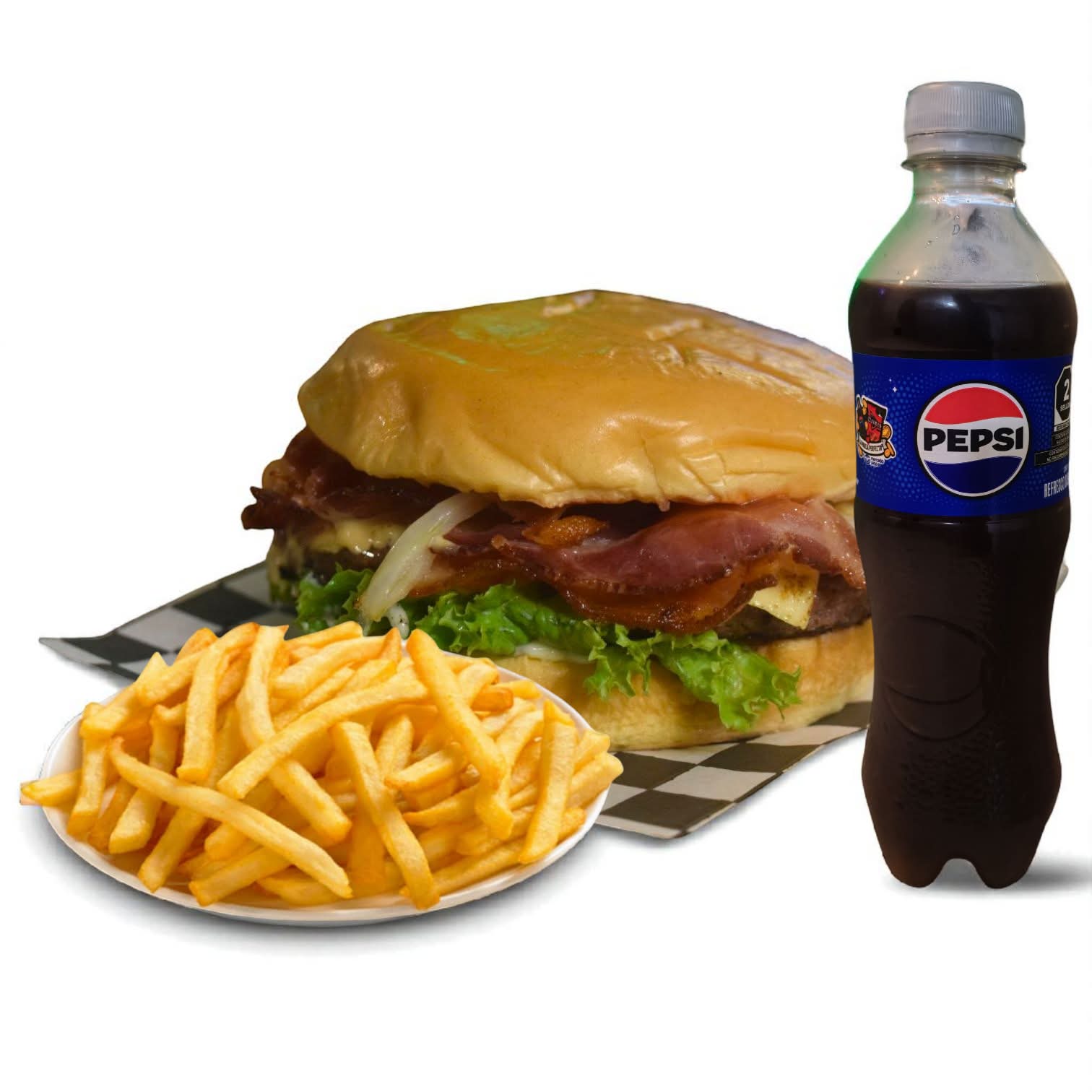 Combo Hamburguesa Bacon