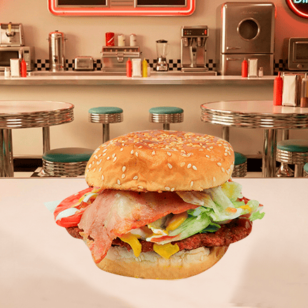 Hamburguesa con Tocino FF