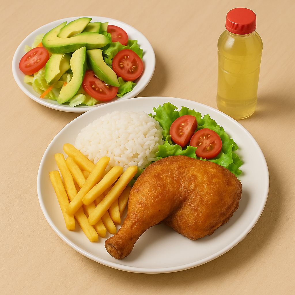 Pollo Frito (pecho) + Ens de Palta + Refresco