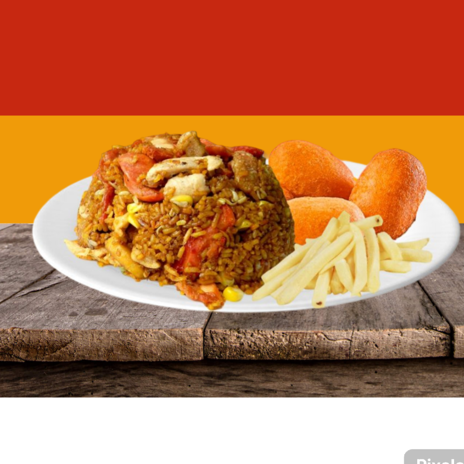 Combo Personal Arroz +3 Croqueta De Pollo + Papa