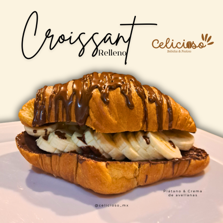 Croissant Plátano y Nutella
