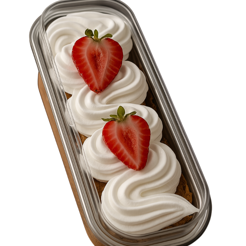Chunk Cake FRESAS con Crema