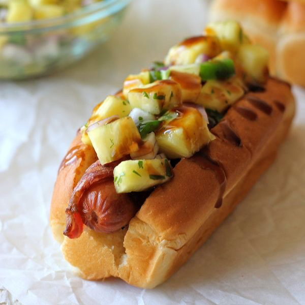 Hot Dog a la Hawiana (3 Piezas)