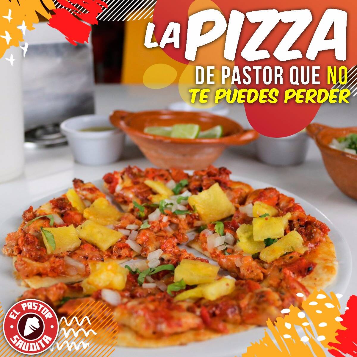Pizza de Pastor Mediana