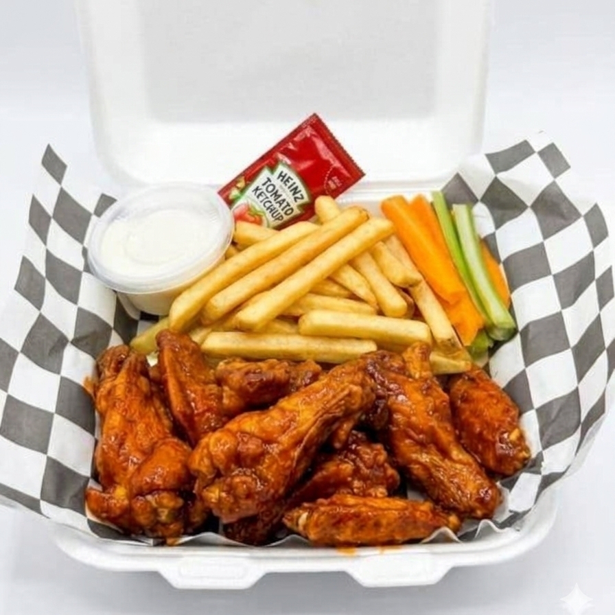 15 Alitas más Papas 150 g