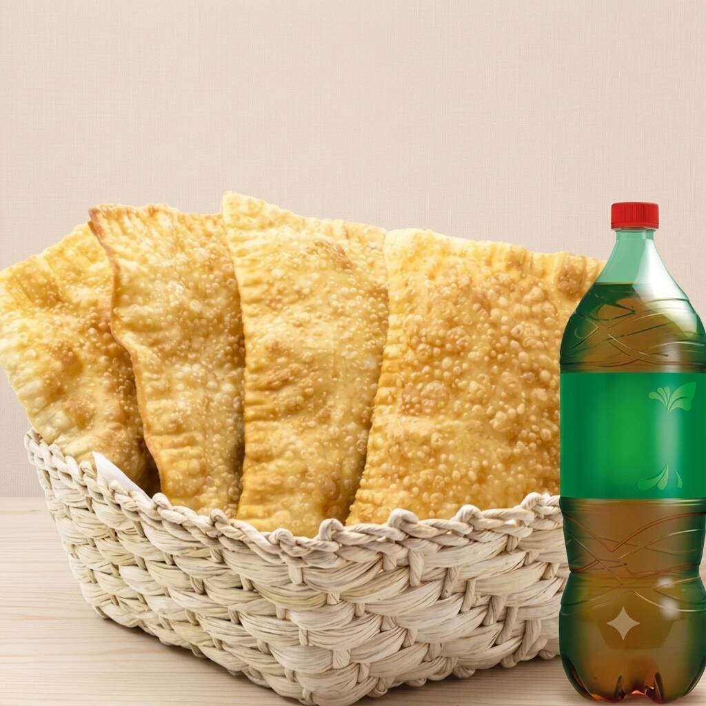 Combo Familia 4 Pasteis Deliciosos Da Sua Preferencia + Um Refigerante Xereta.