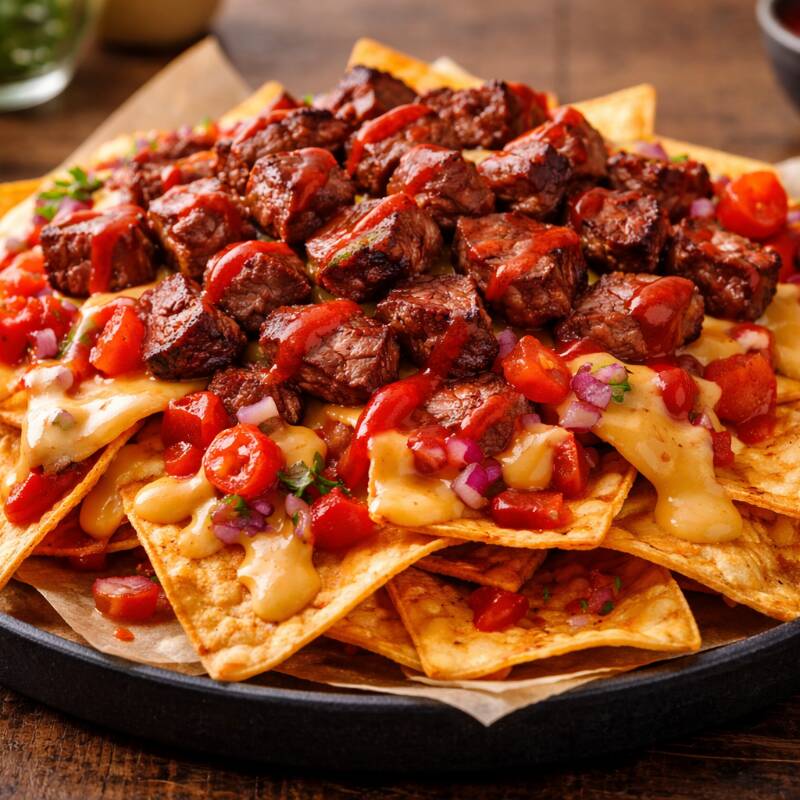 Nachos con Arrachera