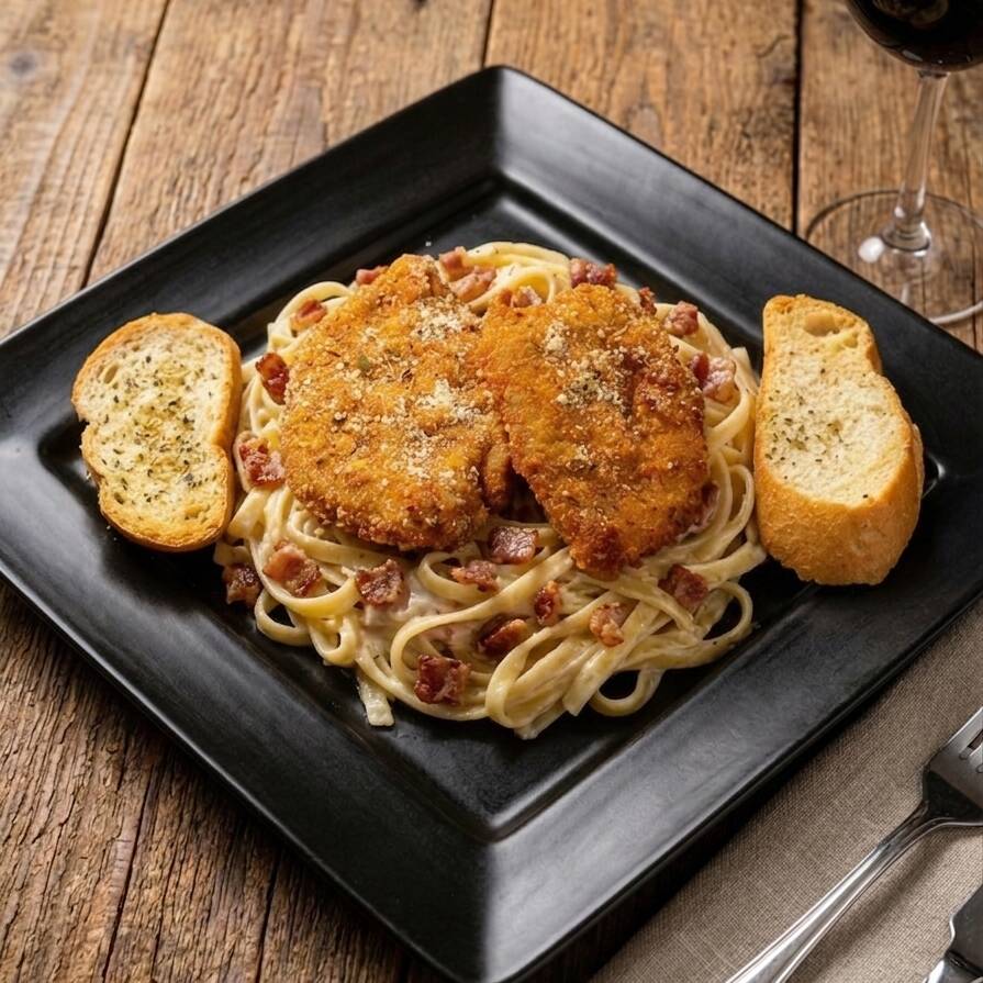 🍝 A la Mantequilla Tocino 🧀🥓