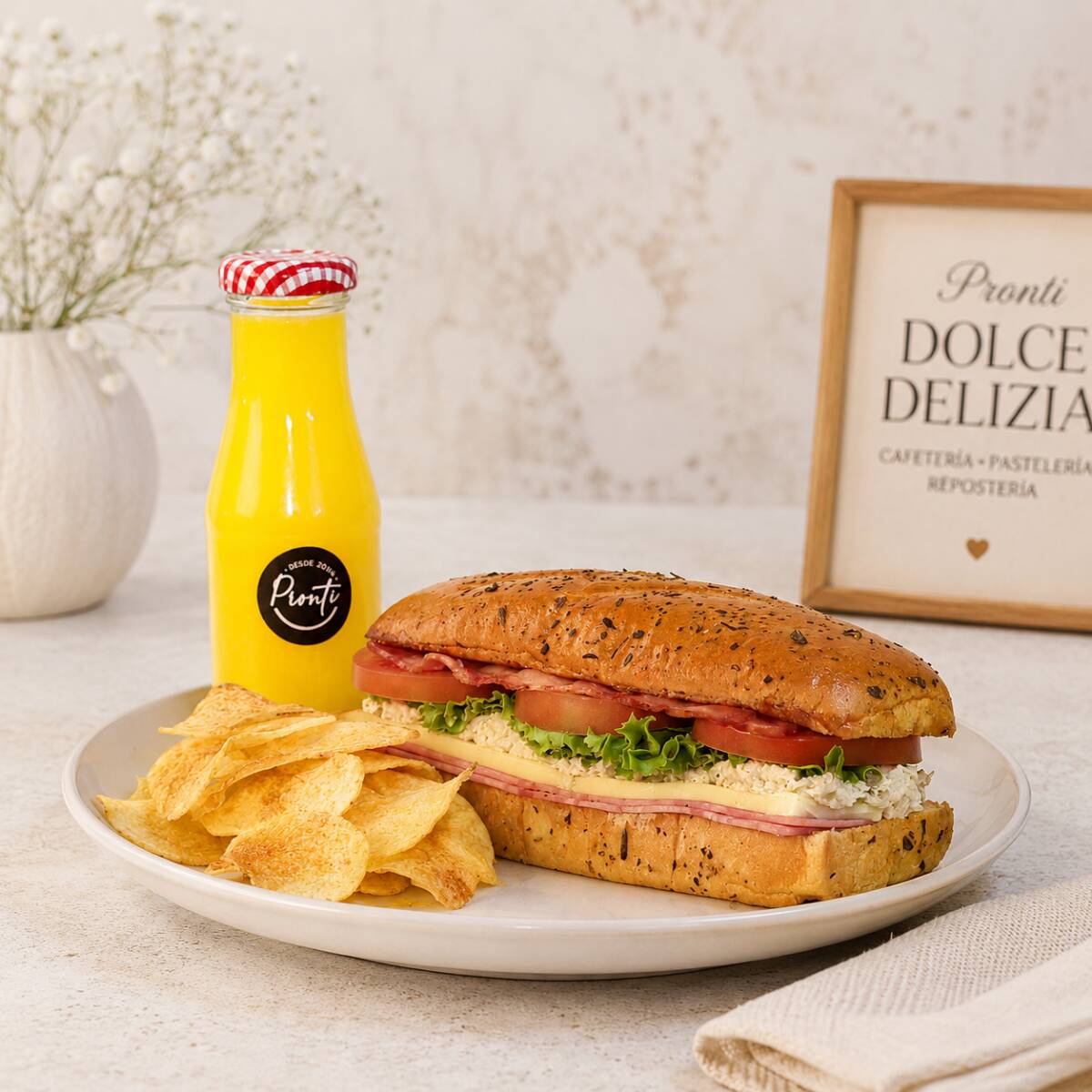 Combo Sándwich Panino Premium
