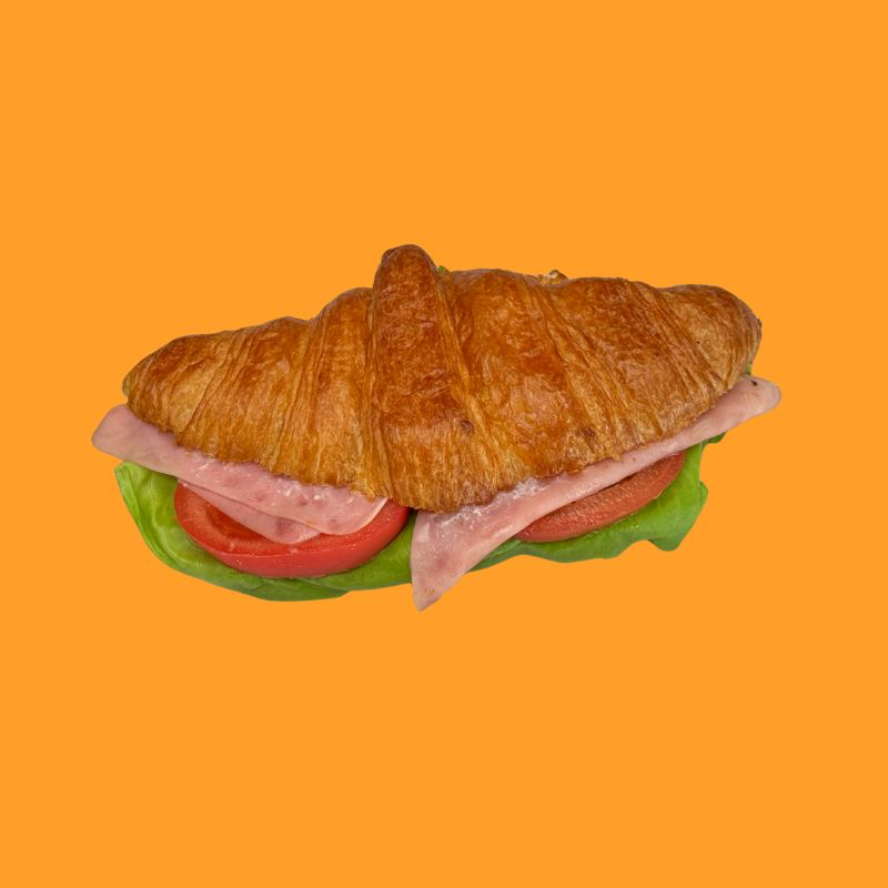 Croissant de jamón y queso