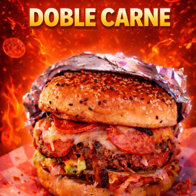 HAMBURGUESA DOBLE 🍔