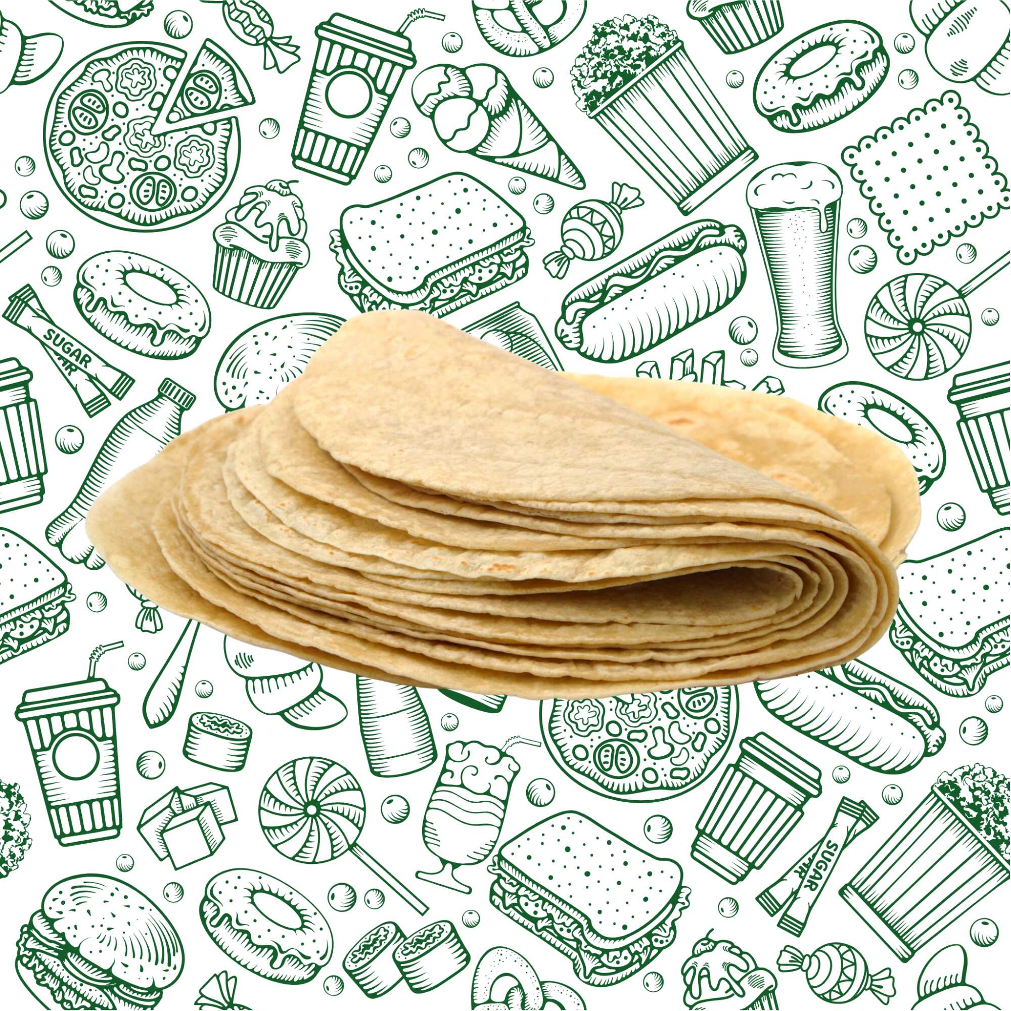 Tortilla Hecha a Mano (1 Pieza)