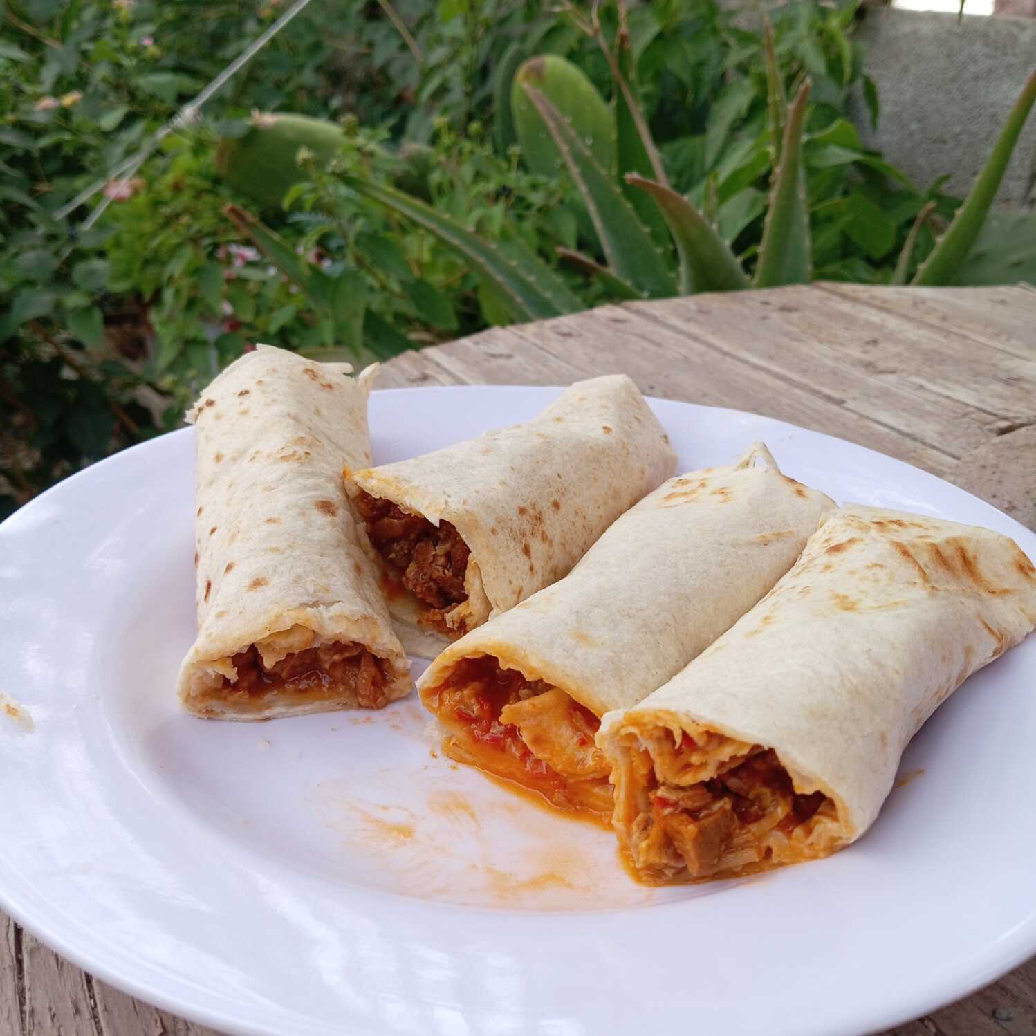 Burrito de prensado en verde