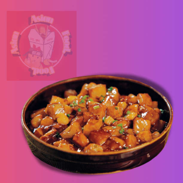 Plato Gr Espagueti Res y Pescado Agrudulce