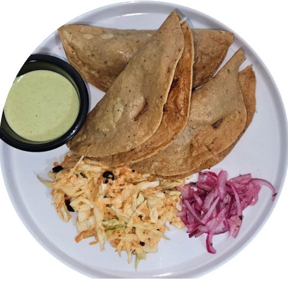 1/2 ORDEN DE TACOS DE CAMARÓN