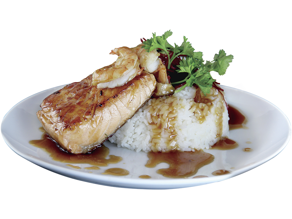 Salmon a la plancha al ajo