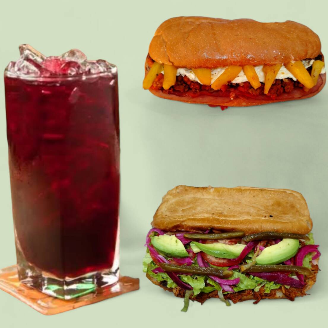 Torta Hawaiana + Choriqueso + 2 Aguas