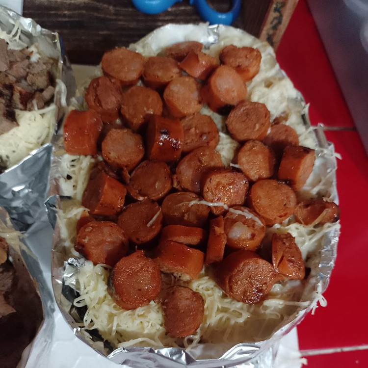 Papa Asada con Chistorra