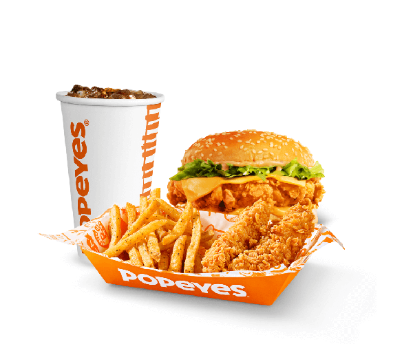 Sanduíche Clássico Nola Rose + Frango a sua escolha + Fritas Cajun + Bebida a sua escolha!
 
Clássico Nola Rose: filé 100% peito de frango empanado e crocante com fatia de queijo, alface e molho exclusivo Nola Rose.