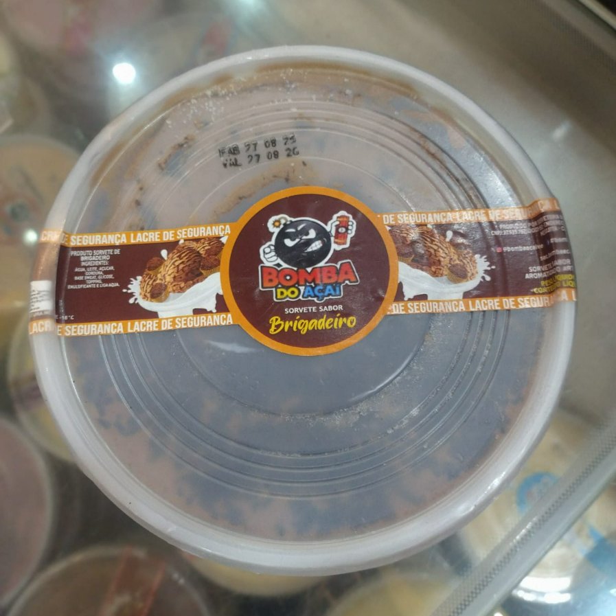 Sorvete sabor brigadeiro - 1 litro
