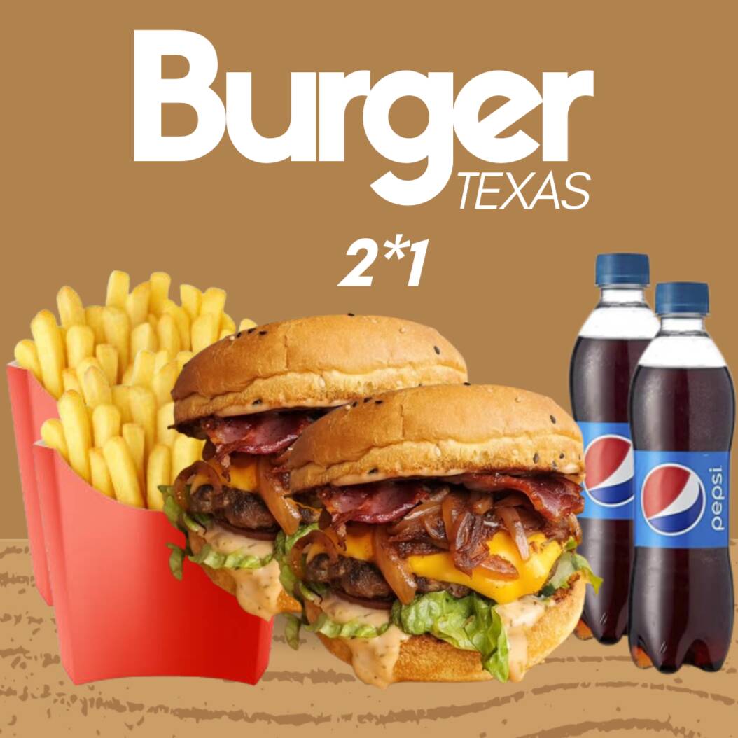 Combo 2 por 1 Texas Burger