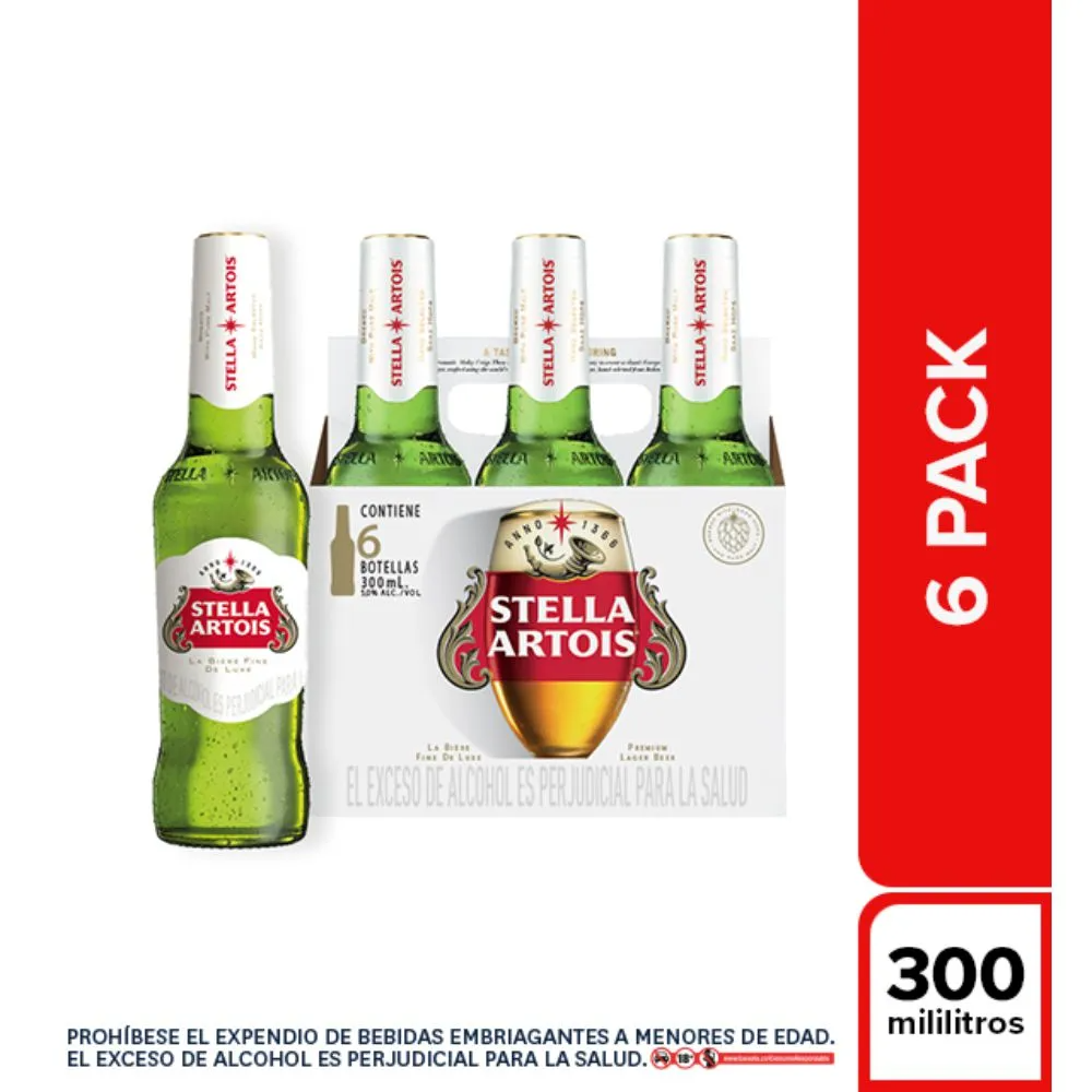 Cerveza Stella Six Pack