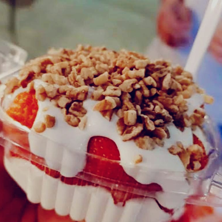 Fresas con crema domo