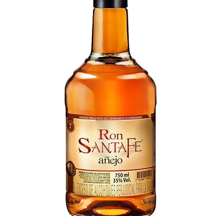 Ron santa fe añejo Botella 750 ml