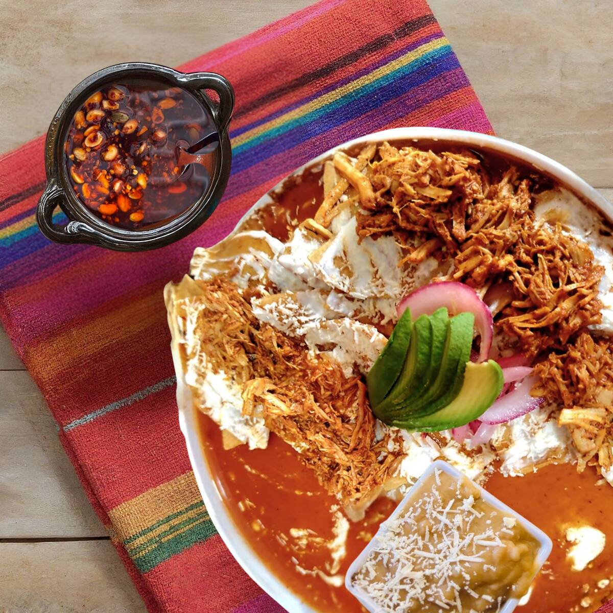 Chilaquiles con Cochinita