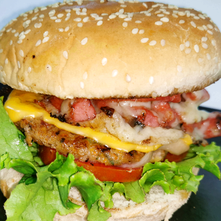 Hamburguesa Araña + PAPAS.