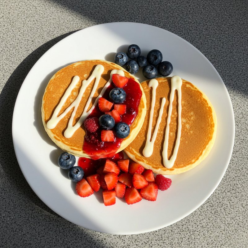 Pancakes Cheesecake de Frutos Rojos