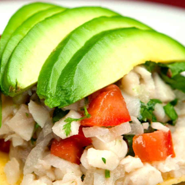 Tostada de Ceviche de Pescado