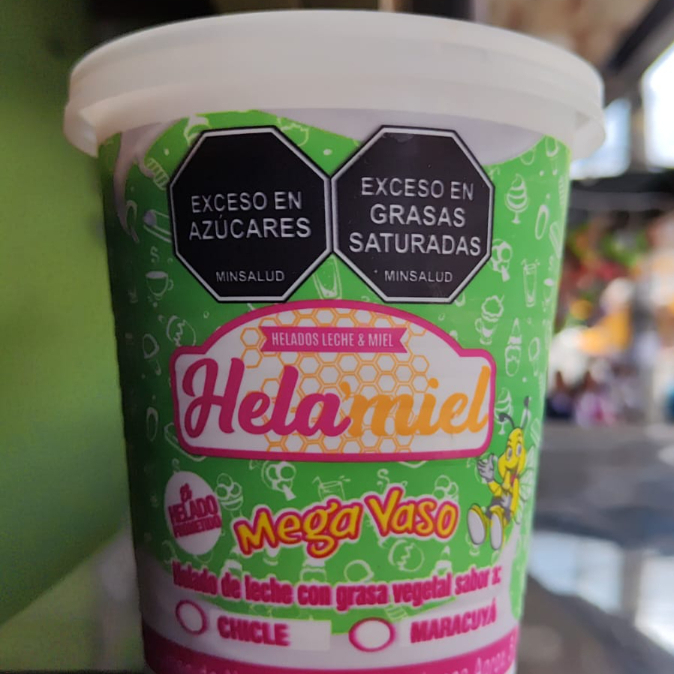 Vaso Medio Litro de Helado