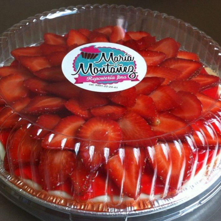 Mostachon de fresas con crema de philadelphia