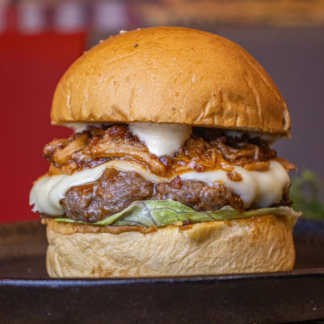 Hamburguesa Porky Burger + Gaseosa 250ml