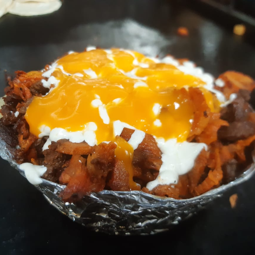Papas Asadas Mixta ( Pastor y Fajita )